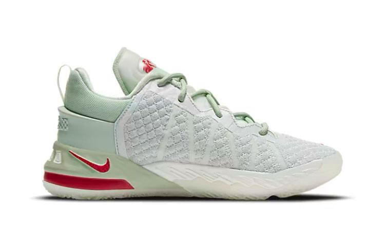 Nike Lebron 18 NRG Slip Resistant Cushioning Abrasion Resistant Low top Children's Basketball Shoes Light Green Kids' CT4713-002