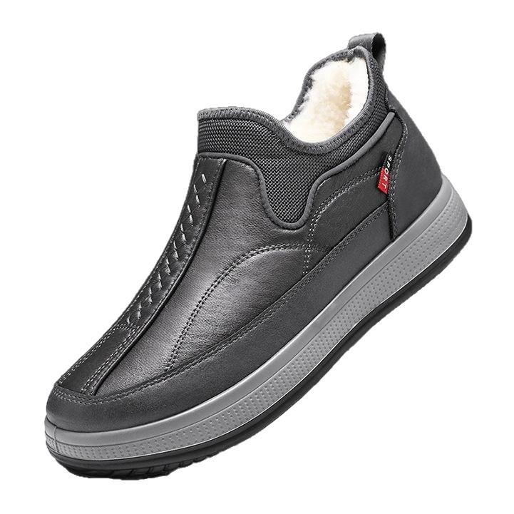 Winter cloth shoes piled and thickened warm Chinese father cotton shoes
