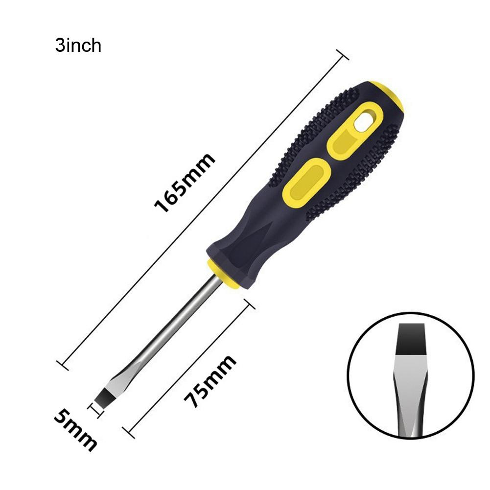 Efficient Massage Handle Screwdriver with Hanging Hole for Storage