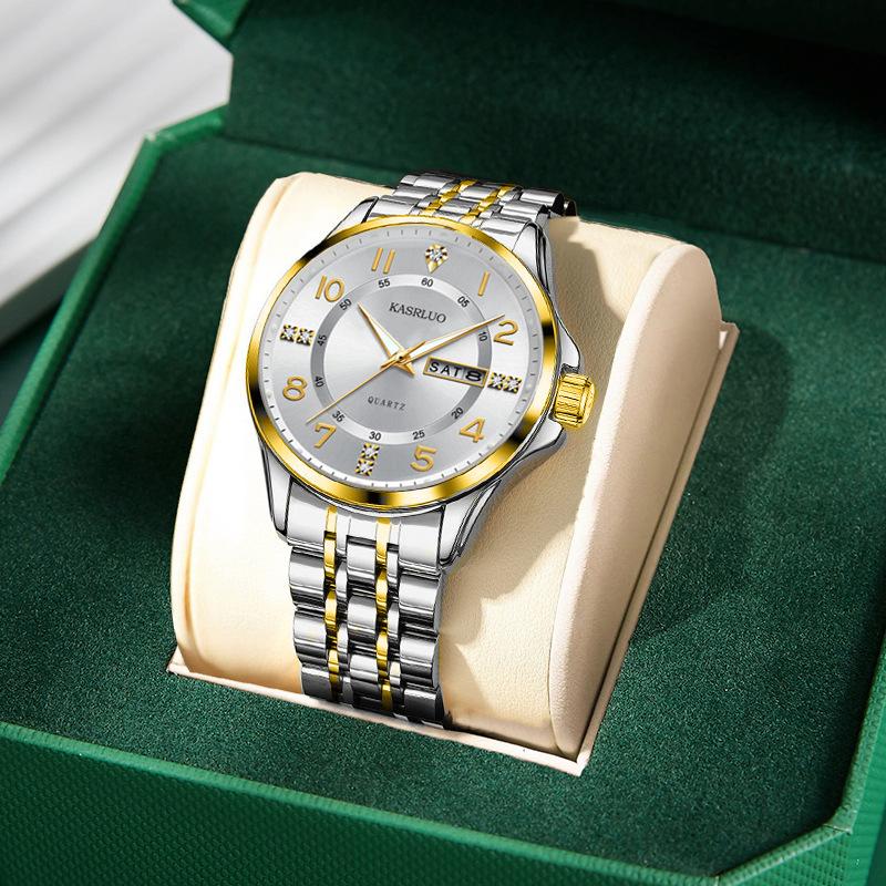 Casaro Men'S Watch Stylish And Simple Quartz Watch Waterproof Luminous Calendar Versatile Men'S Watch