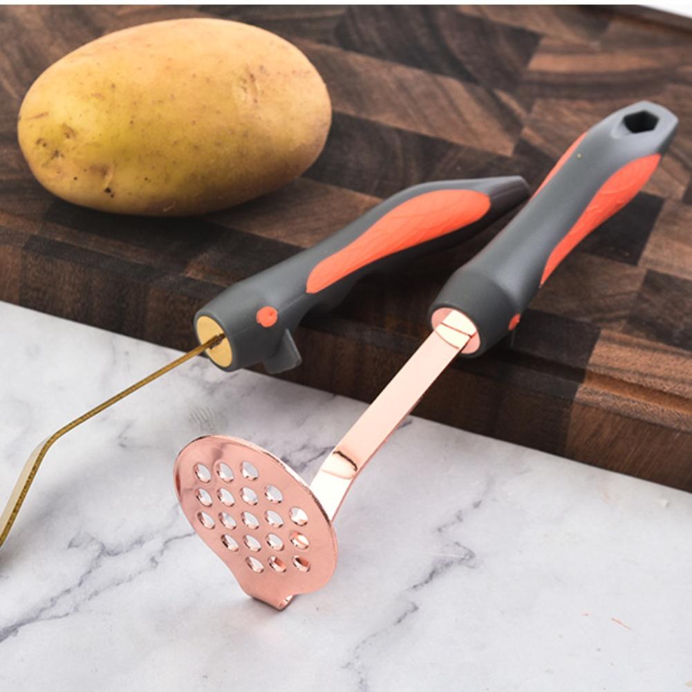 Heavy-Duty Stainless Steel Potato Masher 25*7.5cm Effortless Mashing For All Foods Kitchen Fruit & Vegetable Tools Cookware