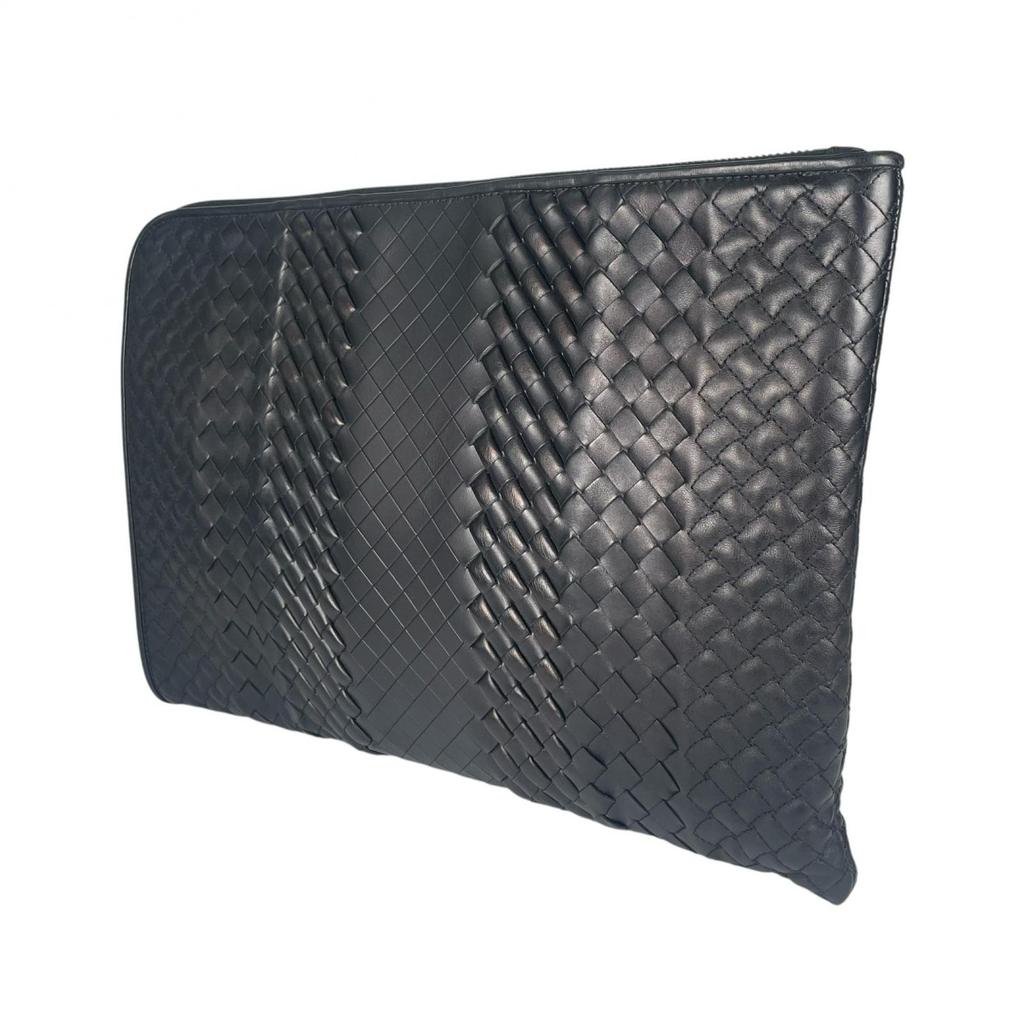 BOTTEGAVENETA Intreccio Inhemaratore Clutch bag black mens used