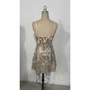 Women Sexy Sequined Spaghetti Strap V Neck Short A Line Formal Party Dress