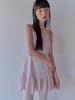 Etmont Slip Pleats Mini Dress Pink