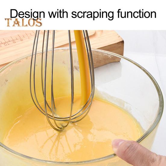 Egg Beater Hanging Hole Design Cookware BPA Free Useful Portable Whisk Egg Liquid Spatula Dessert Tool Daily Use