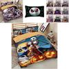 Luxurious Nightmare Before Christmas Duvet Cover With Pillow Cases Bedding Set