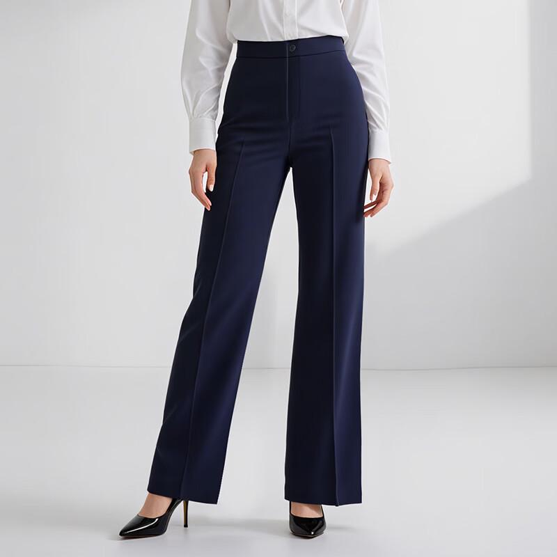 Teluoman Machine Washable Wrinkle-Free Formal Trousers