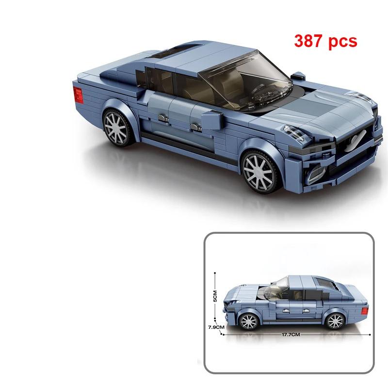 City Technical Car Speed  Racing Car Building Blocks Sports Police Car Pick Up MOC Creative Vehicle Toys
