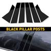For Honda Accord 2023-2024 6pc Black Pillar Posts Set Door Trim Piano Cover Kit