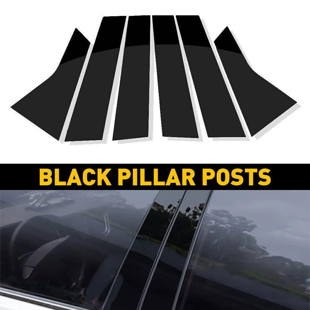 For Honda Accord 2023-2024 6pc Black Pillar Posts Set Door Trim Piano Cover Kit