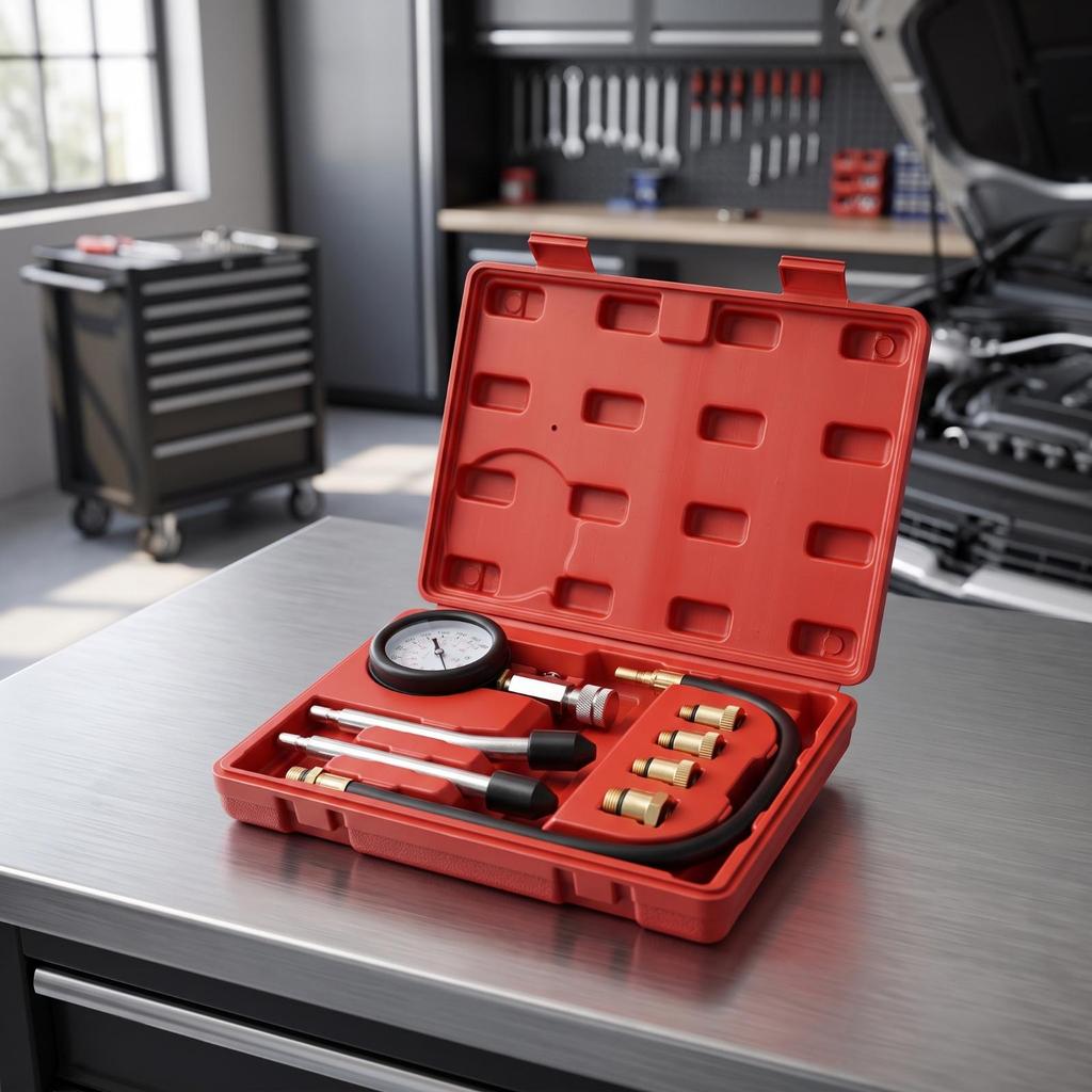 Engine Cylinder Compression Tester Kit Shock-Resistant for Diyers