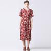  She S miSS  Flower V Neck Flare dreSS