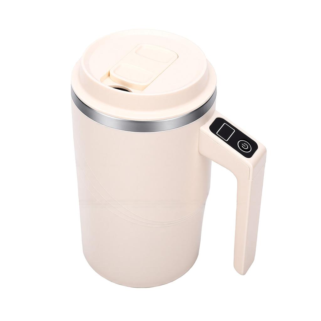 14.11oz Electromagnetic Self Stirring Coffee Mug Stainless Steel Automatic Electric Mixing Cup for Home Office Travel