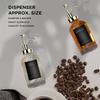 Coffee Syrup Dispenser for Bar Coffee Pump Dispenser Glass Syrup Bottle Set of 2 Refillable Bottles for Condiment