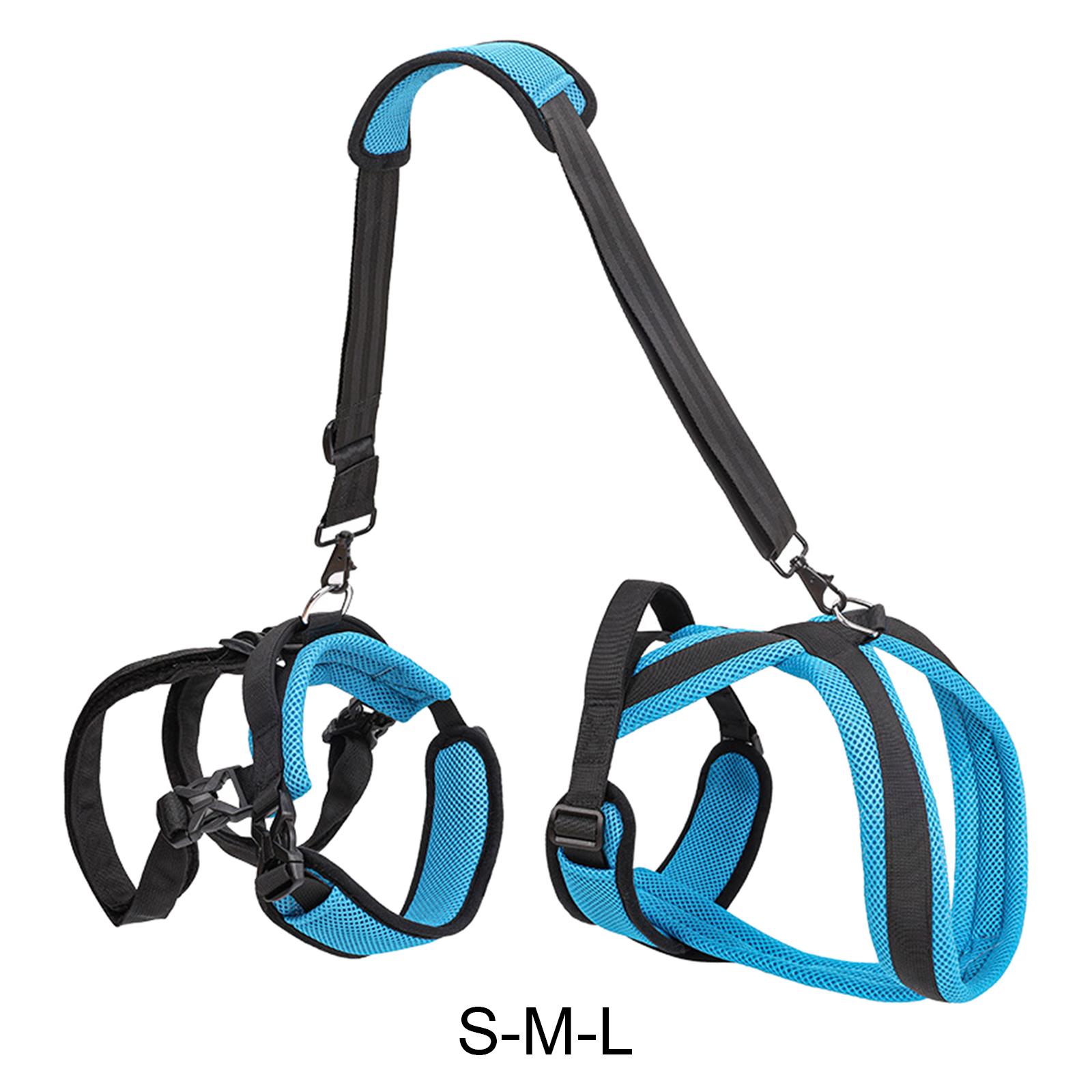 

Adjustable Dog Lift Harness for Back Front Leg Hip Assist Tool Support Sling for Old Disabled Joint Injuries Pet Leg Support S