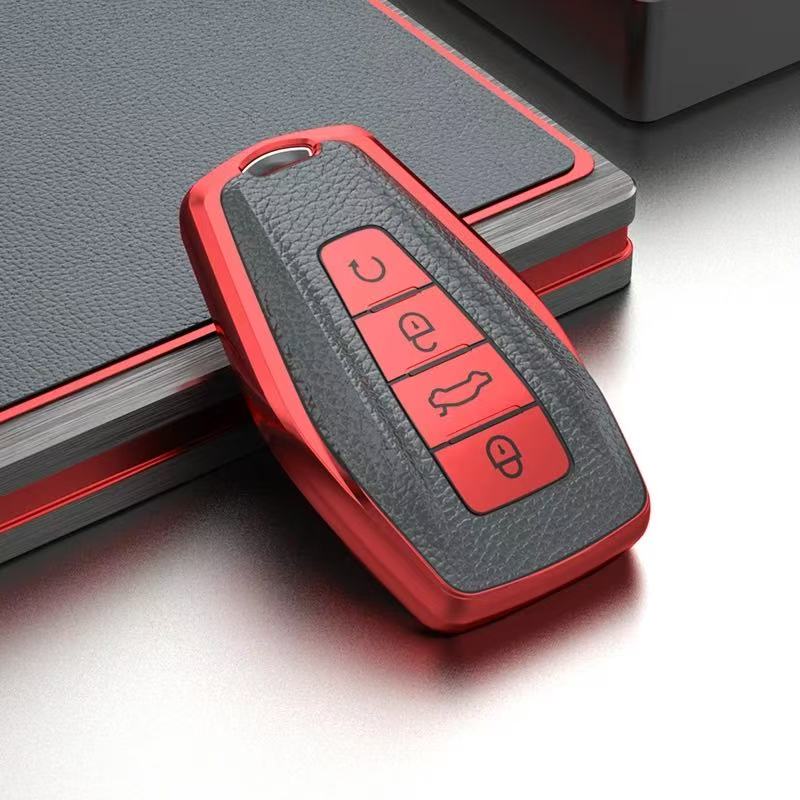 Auto Keyless Protector For Geely Emgrand Ex7 Global Hawk Gx7 Gs Coolray X6 X7 Atlas Boyue Preface Car Key Case Cover Holder