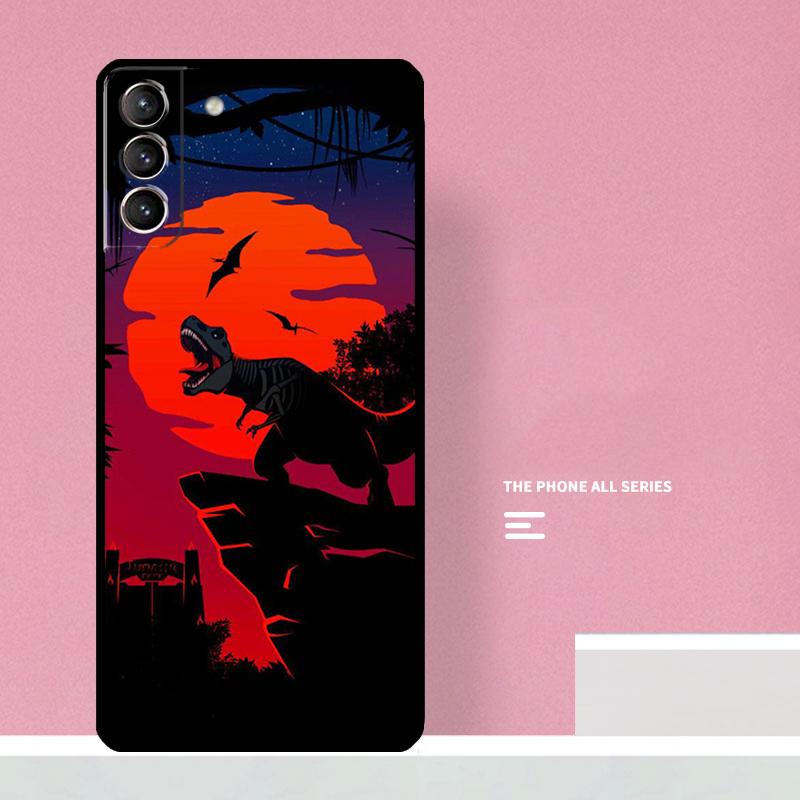 Jurassic Dinosaur Phone Case For Samsung Galaxy S25 S26 Ultra S20 S21 S22 S23 S24 Plus S10 S25 FE Cover Coque