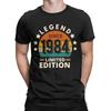 LEGEND 1984 VINTAGE Anniversary T-Shirts Men Fashion Cotton Tees O Neck Short Sleeve T Shirts Tops
