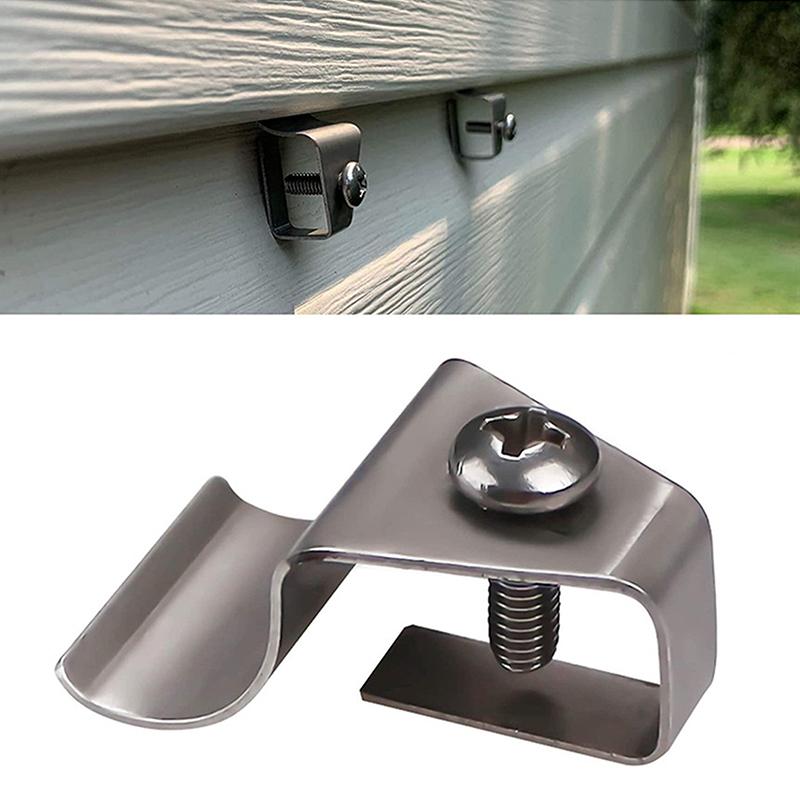 

Боковые крючки-клипсы, самоклеящиеся крючки, настенные крючки для винилового сайдинга, наружное украшение, металлические крючки без сверления 36*19mm