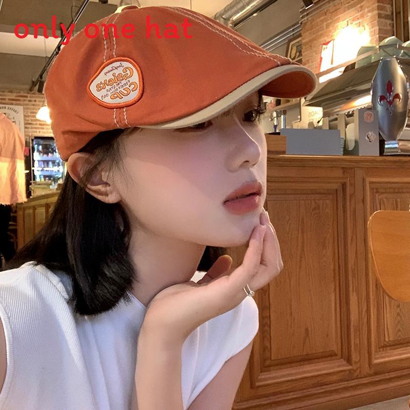 

Classic Retro Beret Hat For Women Autumn Winter With Breathable Windproof Sunshade Chic Style Orange