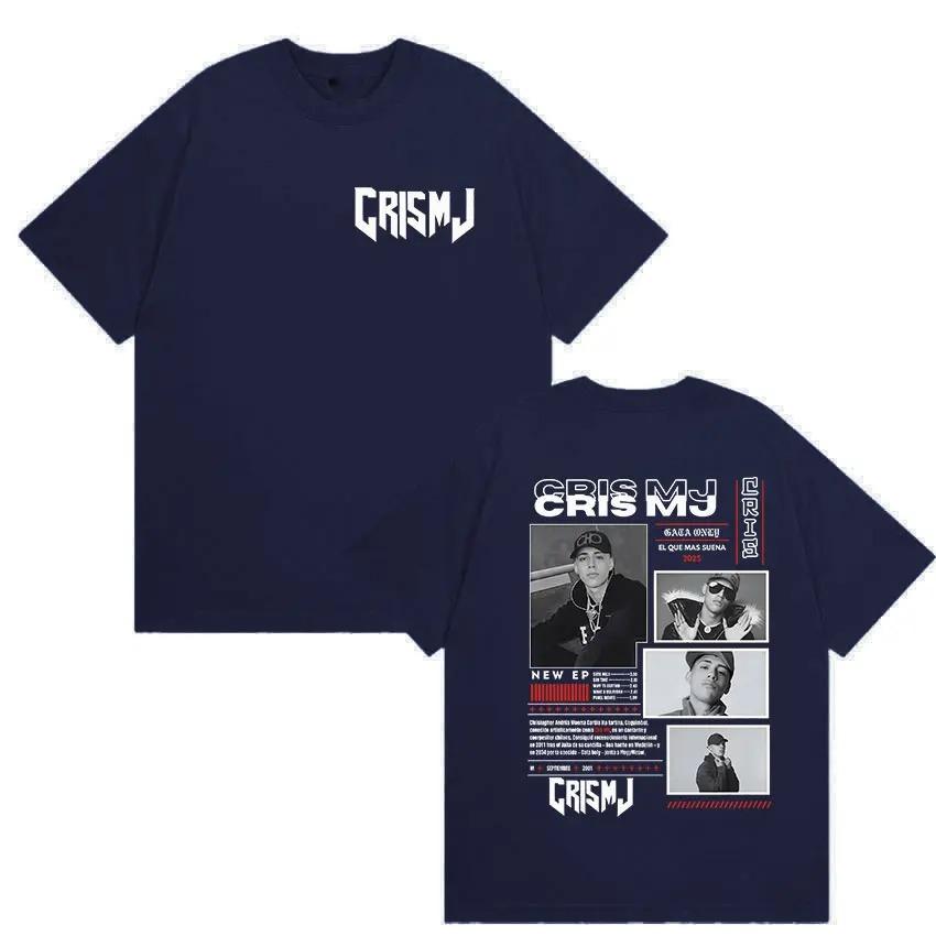 

2026 Rapper Cris MJ Album Graphic T Shirt Unisexs Women Retro Fashion Cotton Short Sleeve Tshirts Unisex Hip Hop Gothic Tshirt S