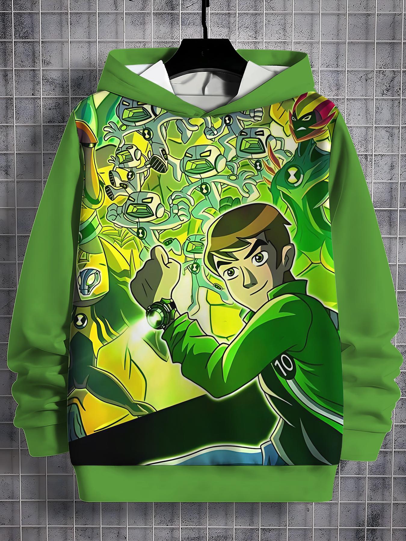 

Ben 10 3D Друк Всі Сезони Дитячий Повсякденний Світшот Крутий Пуловер Топи Унісекс Одяг Хлопчик Дівчинка Худі 120