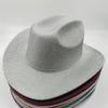 Silberfarbener Glitzer Cowboyhut Western cowboy Männer und Frauen Retro Party Bühnenparty Cowboyhut Outdoor Ritterhut Großhandel