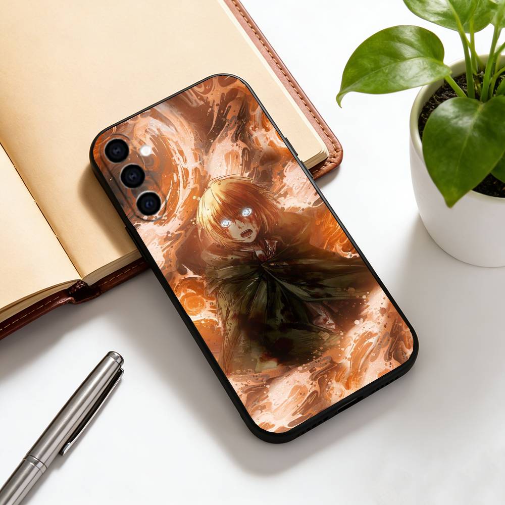 

Anime Attack on Titan Phone Case For Samsung Galaxy A73,A72,A71,A70,A53,A52,A51,Others Soft Black Cover Samsung a31