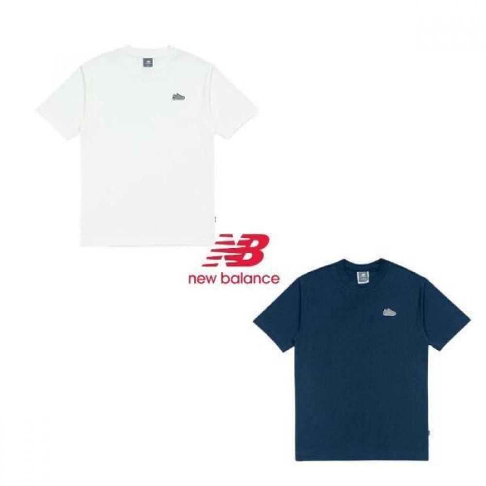 

New Balance 574 Patch Short Sleeve Tee Nbnef22481 2 Types (10)White/90(S)