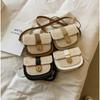 Straw Woven Bag Female 2025 New Fashion Simple Small Fresh Single Shoulder Messenger Bag Foreign Style Saddle Bag