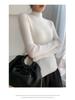 Women's Slim-Fit Cashmere Ribbed Mock Neck Sweater