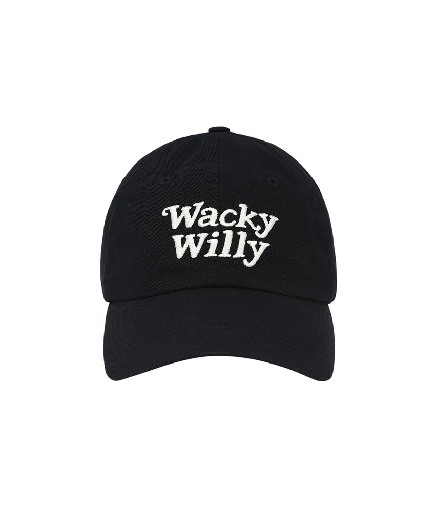 WACKY WILLY Typo Ball Cap Black
