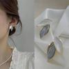 Korean Fashion Zircon Drop Earrings for Women Jewelry 2026 Trending New Luxury Women's Geometric Hoop Earrings Pendientes Gifts