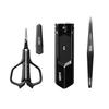 Kai Auger Grooming Set with Nail Eyebrow Thin and Stylish Nail Care Men's Tweezers, Clippers, Scissors, Blades,