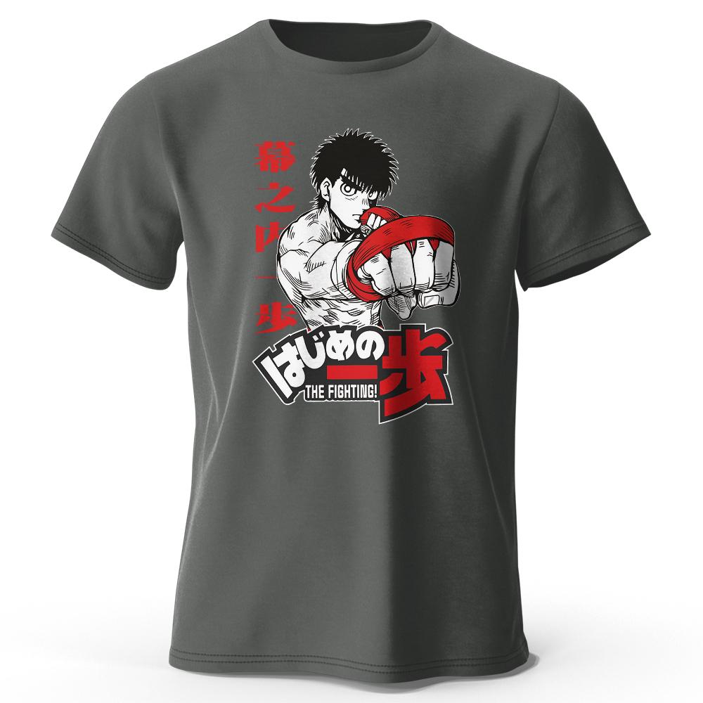 Men's New Summer T Shirt Japanese Cartoon Boxing Gym Print Anime Graphic Tees for Men Women Tops