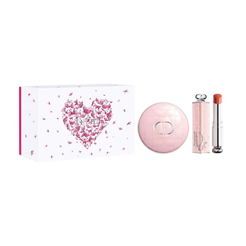 DIOR Satin Pink Cushion 520 limited edition makeup set, easy to color and natural fit 13g+3.2g розовый
