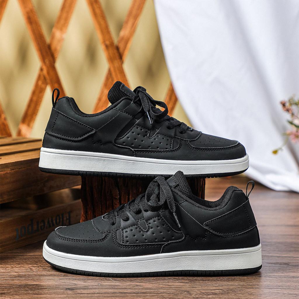 Women Chunky Shoes Trendy Platform Shoes Classic Board Shoes Men PU Leather Casual Sneakers for Outdoor Walking Traveling Jogging