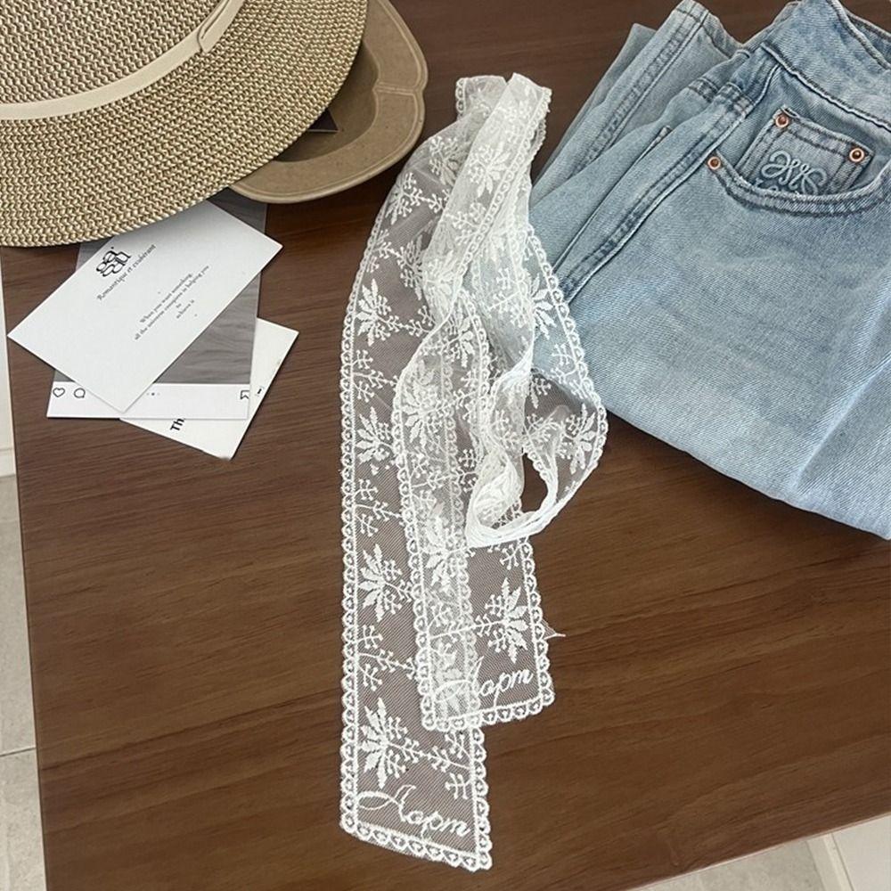 Y2k Long Lace Waist Belt Floral Dress Jeans Belt Unique Lace Waistband  Spicy Girls
