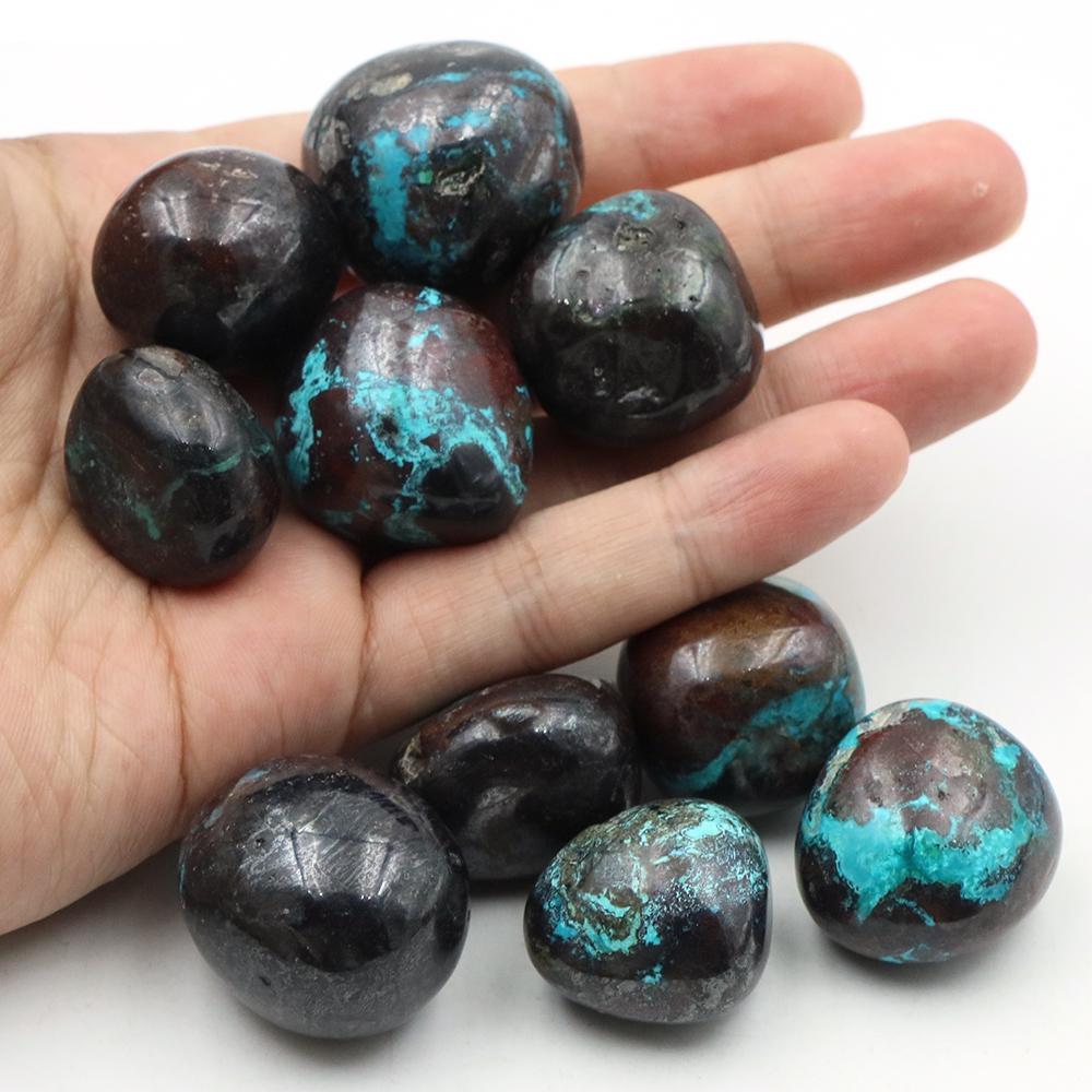 Pierres Roulées Naturelles Chrysocolle Turquoise Turquoise Cristaux Curatifs Vrac Gravier Minéral Énergétique Spécimen Aquarium Décoration Intérieure