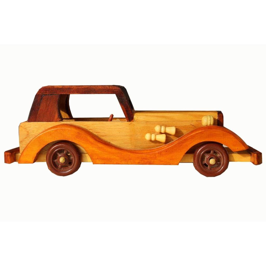 Vintage Wooden Antique Model Car Toy