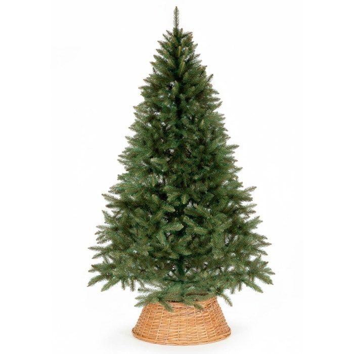 Christmas Tree Stand Cover - SPRINGOS - Wicker Basket - 58 Cm - Light Brown - Round