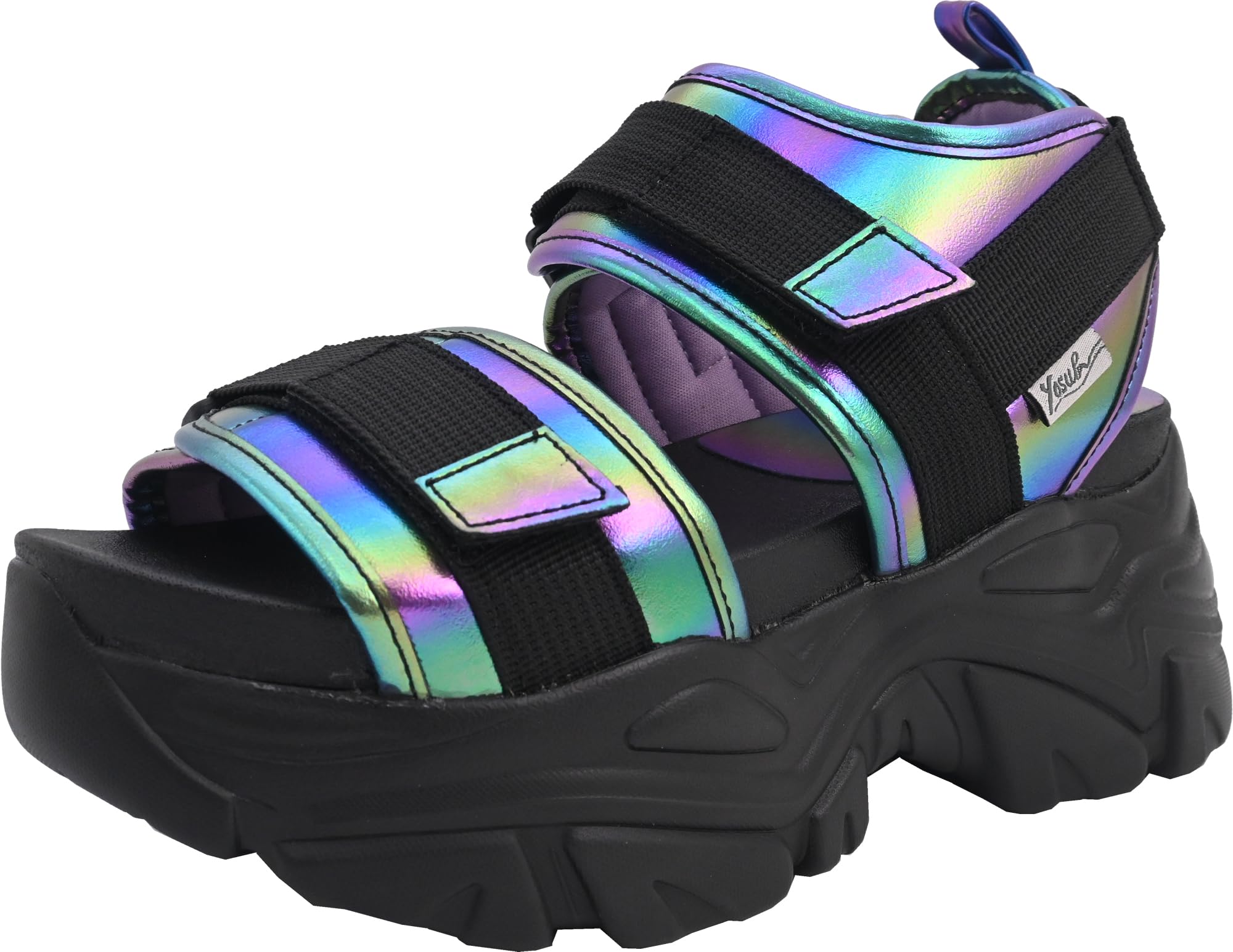 

Официальные сандалии 4460022 Сандалии на платформе Удобные для ходьбы SNS Прямой эфир Фестиваль Косплей Харадзюку Тематический парк Мероприятия Черный Синий см см [YOSUKE] Женские 24.0