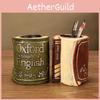 Смоляний підсклянник у китайському стилі у формі книги для організації робочого столу та декору дому