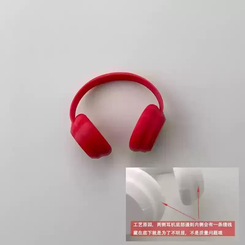 Labubu Модные наушники Наушники Аксессуары для куклы 17 см LABUBU Милые наушники для куклы Цвет макарон Наряд для куклы БЕЗ куклы красный