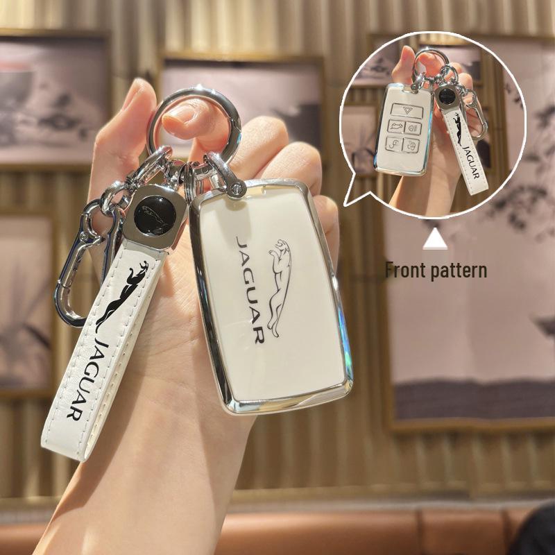 Jaguar XFL/XEL/F-Pace/F-Type/E-Pace/XE Stylish Key Cover with Buckle for Women