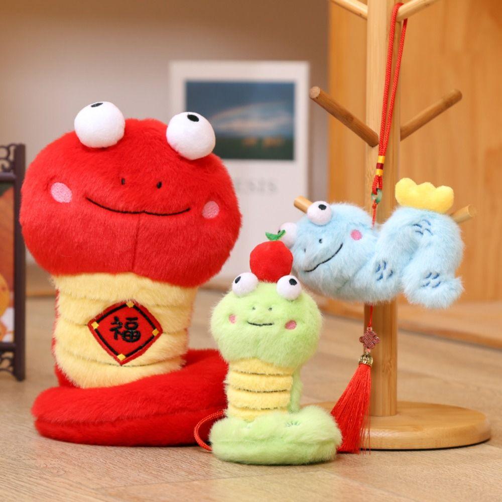 Big Eyes Snake Year Plush Toy Chinese Style Lucky Snake Doll Plushies Children