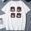 Camiseta Genshin Impact Kawaii Paimon Dibujos Animados Tops Gráficos Mujer Hombre Lindos Anime Streetwear Estética Harajuku Camiseta Ropa Mujer