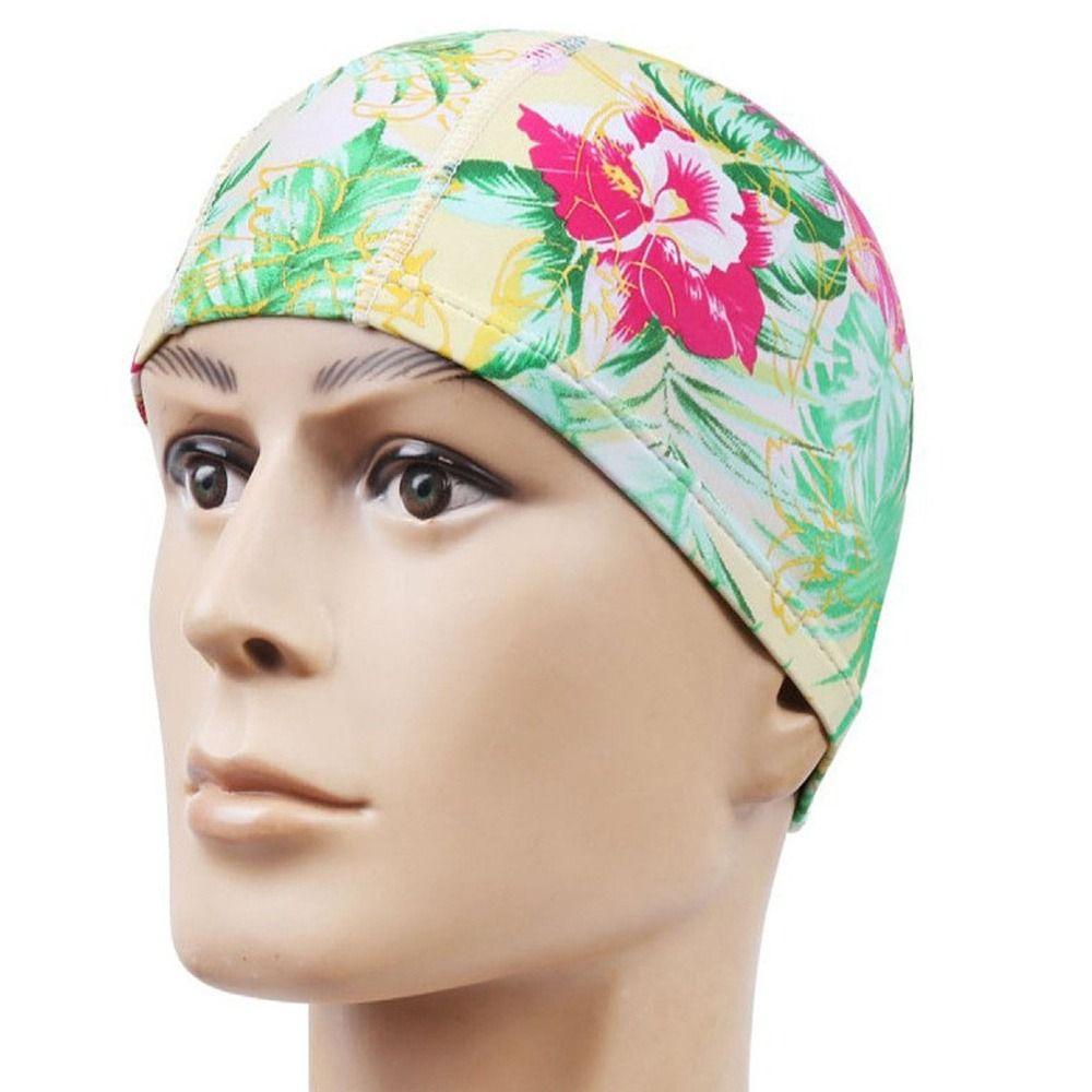 Atmungsaktive Badekappe Elastischer Sport-Turban 2024 Schwimmkappe