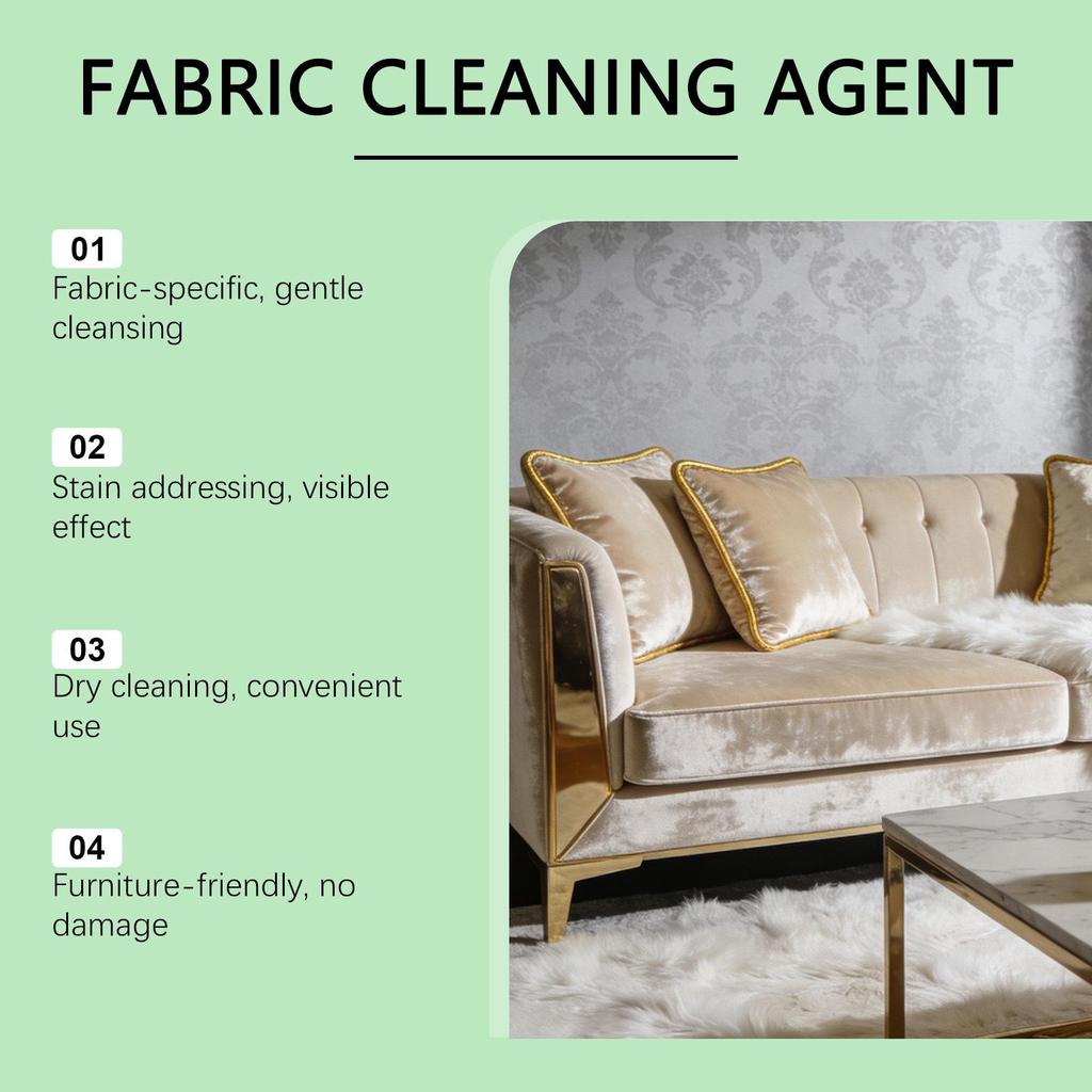 JAKEHOE Fabric Sofa & Carpet Cleaner - Stain Remover for Curtains, Upholstery & More