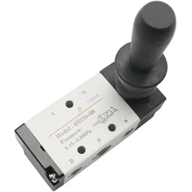 4H210-08 1/4" 2 Position 5 Port Air Manual Valve Pneumatic Control Valve 5/2 Way Hand Lever Operated Control Valve(Only 4H210-08)